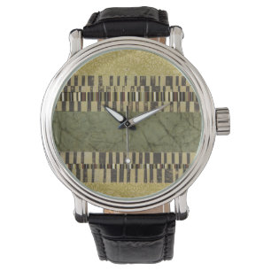 Reloj De Pulsera Pintura de panel con múltiples patrones