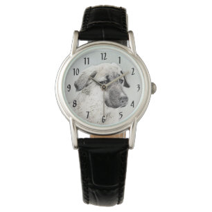 Reloj De Pulsera Pintura de pastor anatoliano - Arte de perro origi