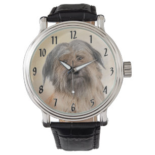 Reloj De Pulsera Pintura de pastor pirenaico - Arte de perro origin