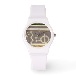 Reloj De Pulsera Pintura de patrón tribal contemporáneo