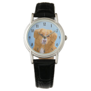 Reloj De Pulsera Pintura de perro de la recuperación del pato de Nu
