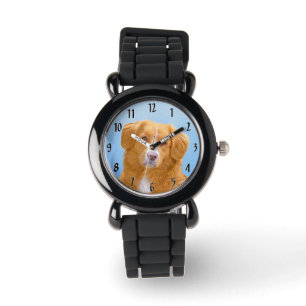 Reloj De Pulsera Pintura de perro de la recuperación del pato de Nu