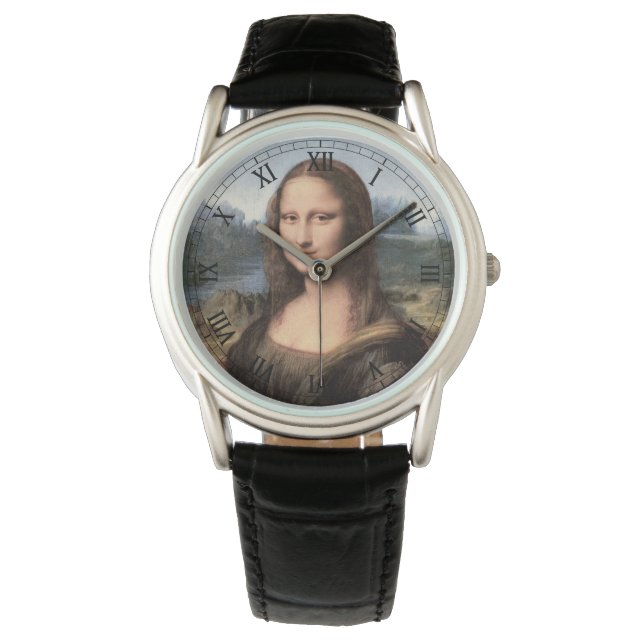 Reloj De Pulsera Pintura de retrato de Mona Lisa (Anverso)