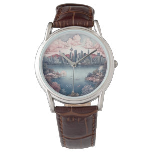 Reloj De Pulsera Pintura de viaje de Vancouver City Canada