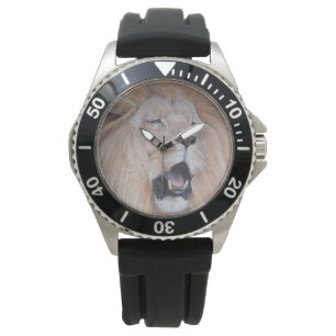 Reloj De Pulsera pintura de vida salvaje realista de un gran gato e