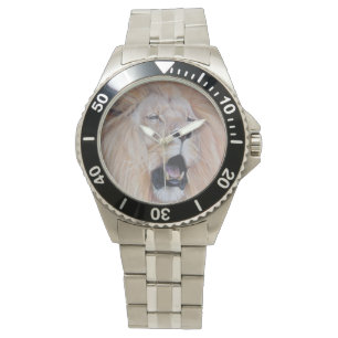 Reloj De Pulsera pintura de vida salvaje realista de un gran gato e