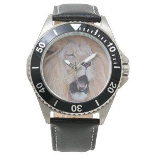 Reloj De Pulsera pintura de vida salvaje realista de un gran gato e