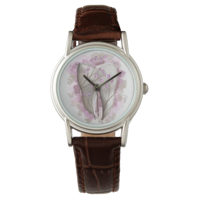 Reloj De Pulsera Pintura dental. Dentista, Asistente Dental. Regalo (Anverso)