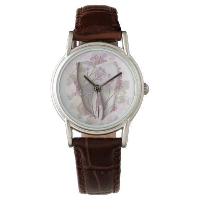Reloj De Pulsera Pintura dental. Dentista, Asistente Dental. Regalo (Anverso)