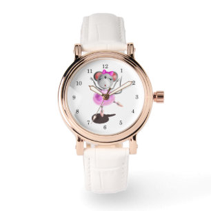 Reloj De Pulsera Pintura divertida de Ballerina Mouse Watch