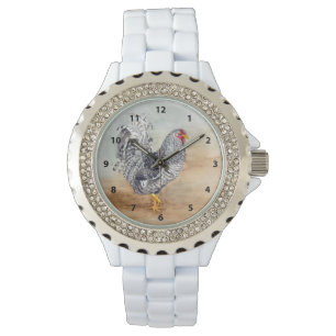 Reloj De Pulsera Pintura Dominique de gallo de agua
