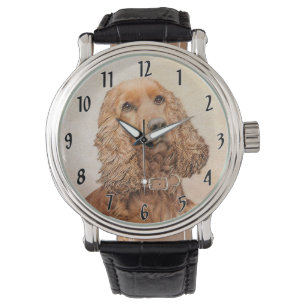 Reloj De Pulsera Pintura española de Cocker - Arte original del per
