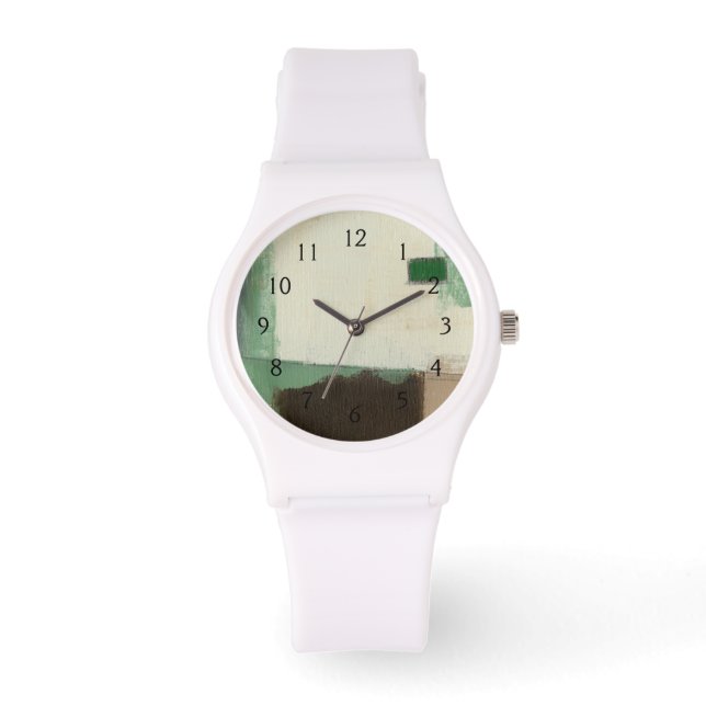 Reloj De Pulsera Pintura expresionista con pincel fuerte (Anverso)