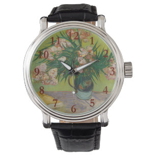 Reloj De Pulsera Pintura floral de Vincent Van Gogh Oleander