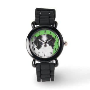 Reloj De Pulsera Pintura japonesa de cachorro con chin - Arte de pe
