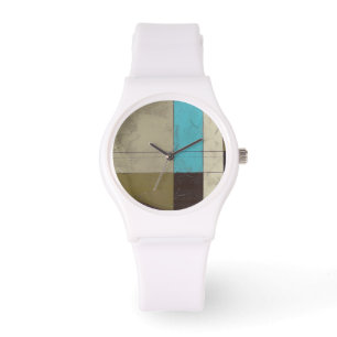 Reloj De Pulsera Pintura Minimalista contemporánea con un color pro