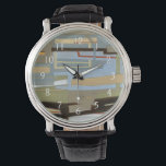 Reloj De Pulsera Pintura moderna de libre expresión de Norman Wyatt<br><div class="desc">Moderna pintura de expresión libre de Norman Wyatt Jr,  que presenta líneas entrelazadas que forman estrechos vínculos de color. Perfecto como compra personal o como regalo para alguien que disfruta de pinturas de libre expresión.</div>