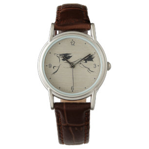 Reloj De Pulsera Pintura original de caballo Zodiaco chino cumpleañ