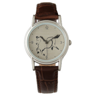 Reloj De Pulsera Pintura original de caballo Zodiaco chino cumpleañ