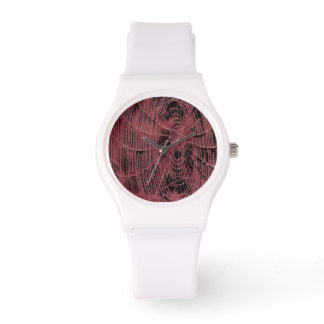 Reloj De Pulsera Pintura Resumen De Una Magenta Red De Cobardes Ros
