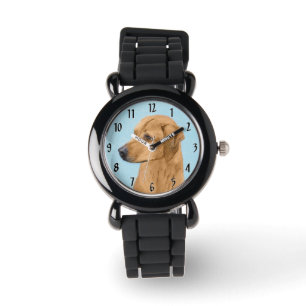 Reloj De Pulsera Pintura Ridgeback Rhodesiana - Arte Perro Original