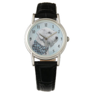 Reloj De Pulsera Pintura Sealyham Terrier - Arte Perro Original.