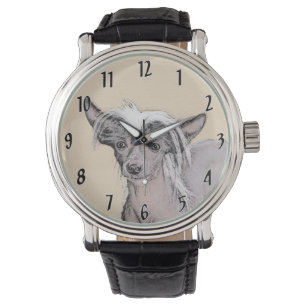 Reloj De Pulsera Pintura sin pelo de cremallera china arte original
