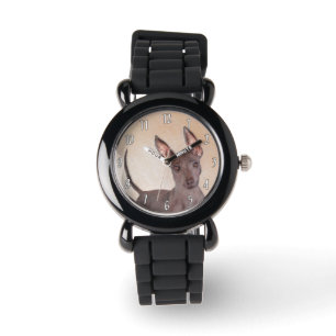 Reloj De Pulsera Pintura Xoloitzcuintli - Arte Perro Original Cuto