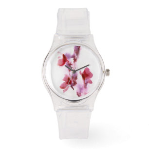 Reloj De Pulsera Pinturas florales abstractas 3 de la acuarela