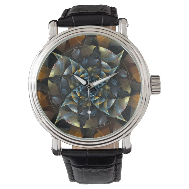 Reloj De Pulsera PinWheeler Abstract Art (Anverso)