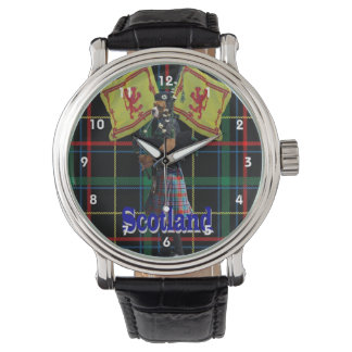 Reloj De Pulsera Piper escocés sobre tartán