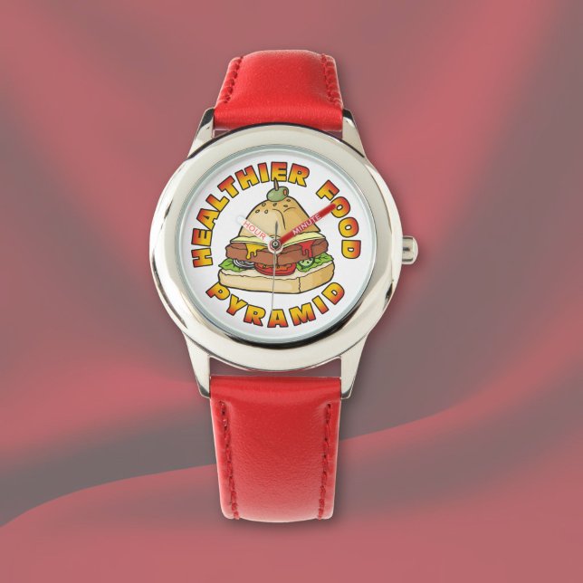 Reloj De Pulsera Pirámide de Alimentación más Saludable (Subido por el creador)