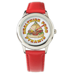 Reloj De Pulsera Pirámide de alimentos más sanos