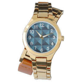 Reloj De Pulsera Pirámides azules oscuras