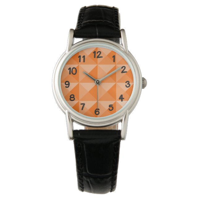 Reloj De Pulsera Pirámides naranjas (Anverso)