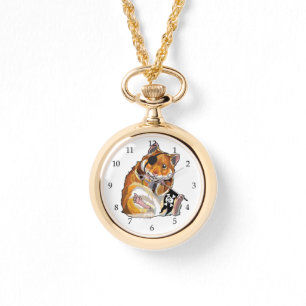 Reloj De Pulsera pirata de hamster dorado