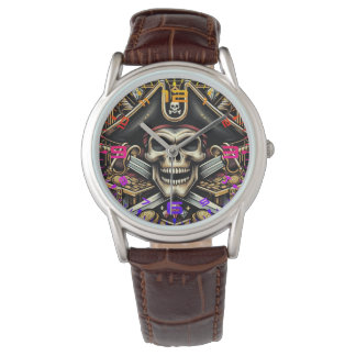 Reloj De Pulsera Pirate Skull Watch