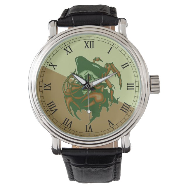 Reloj De Pulsera Pirate Skull Writing Watch (Anverso)