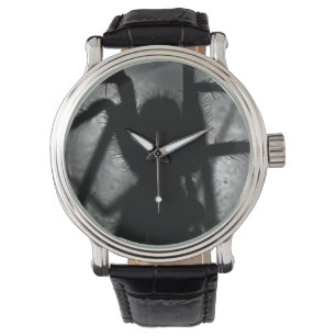 RELOJ DE PULSERA PIRATERÍA NEGRA ESPADOR DE PIEL NEGRA