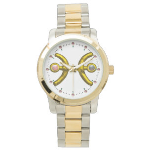 Reloj De Pulsera PISCES GOLD ZODIAC BIRTHDAY JEWEL,Blanco