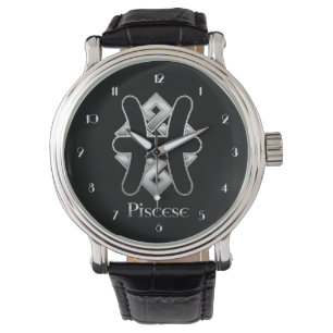 Reloj De Pulsera Pisces Nacimiento Rótulo Celta Knot Zodiac Pulsera