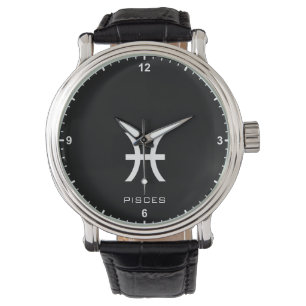 Reloj De Pulsera Pisces Zodiac Rótulo Nombre personalizado Texto se