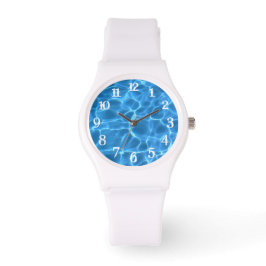 Reloj De Pulsera Piscina azul Aqua Foto Números de salpicaduras bla