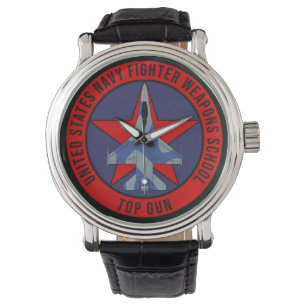 Reloj De Pulsera Pistola superior USN F-16N