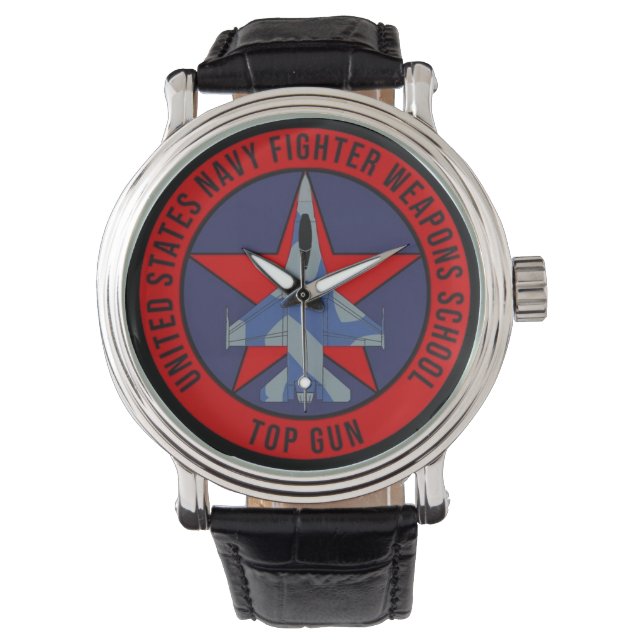 Reloj De Pulsera Pistola superior USN F-16N (Anverso)