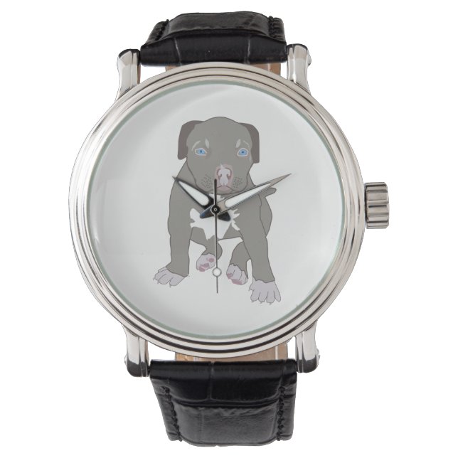 Reloj De Pulsera Pitbull Puppy (Anverso)