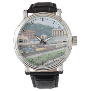 Reloj De Pulsera Pittsburgh PA - Tren en Plaza