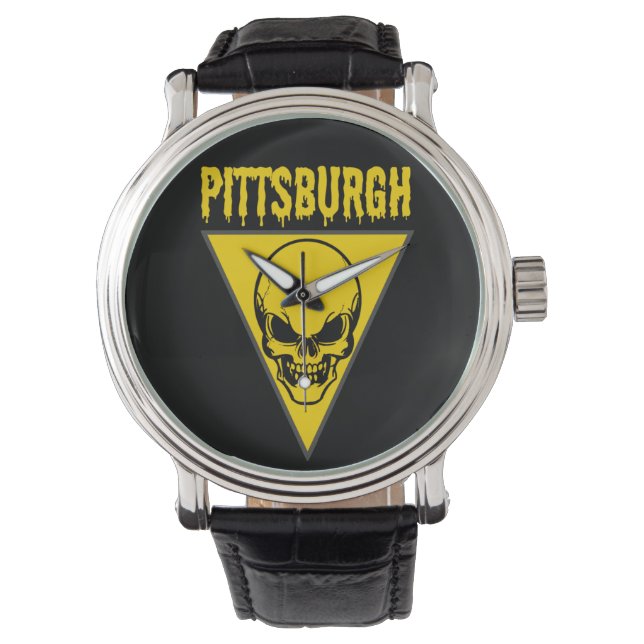 Reloj De Pulsera Pittsburgh Skull (Anverso)