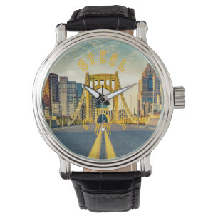Reloj De Pulsera Pittsburgh Steel City Skyline 412 Pennsylvania Can
