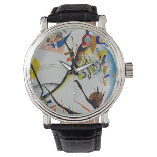 Reloj De Pulsera PixDezines kandinsky, segmentos azules 1921